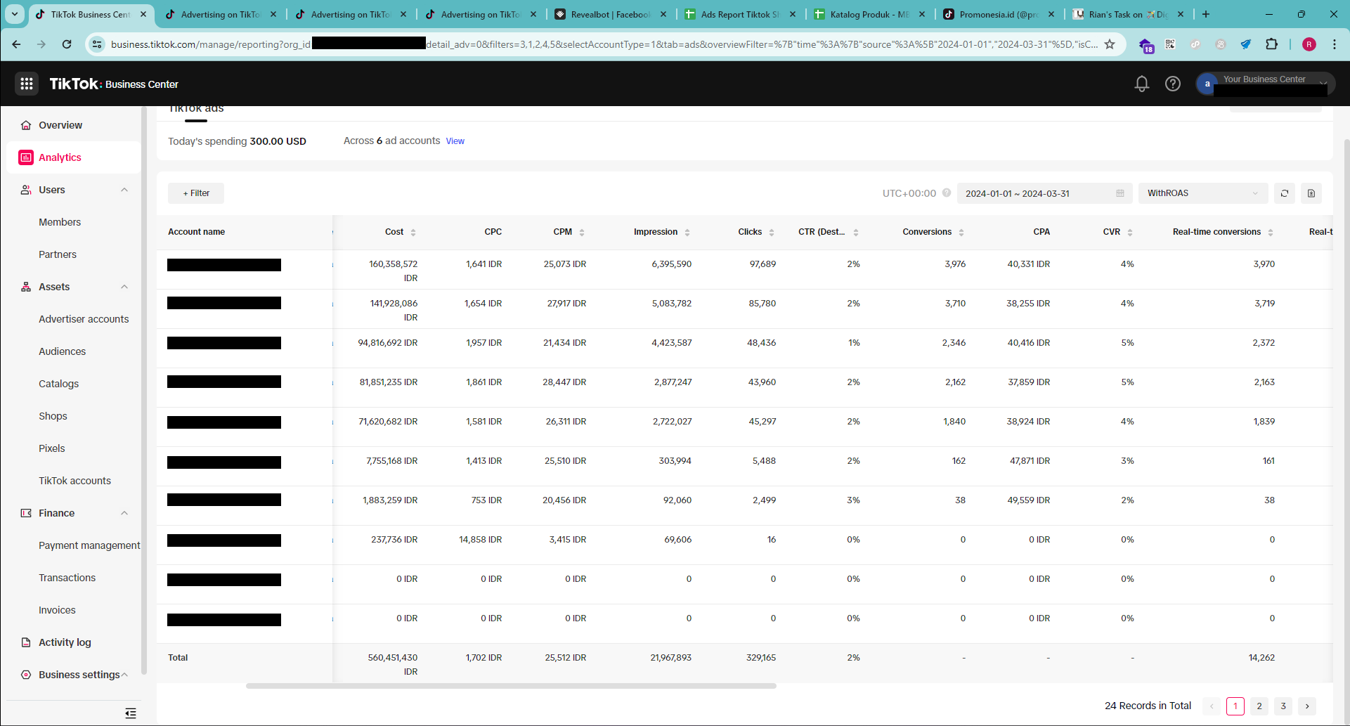 Performance Marketing Specialist Portofolio TikTok Ads